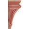Ekena Millwork 6"W x 4"D x 9"H Arts and Crafts Wood Vintage Decor Corbel, Salvage Red CORWD06X04X09ARRD - alternate 3